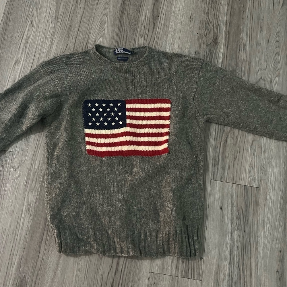 Polo Ralph Lauren Wool American Flag Sweater - Picture 3 of 11